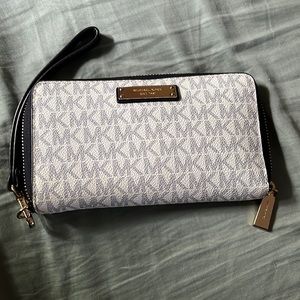 Michael Kors white and blue wallet